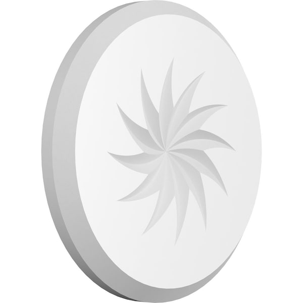 Ekena Millwork Standard Grayson Spiral Rosette With Beveled Edge, 5"W x 5"H x 1/2"P ROSP050X050X050GRY13 - main
